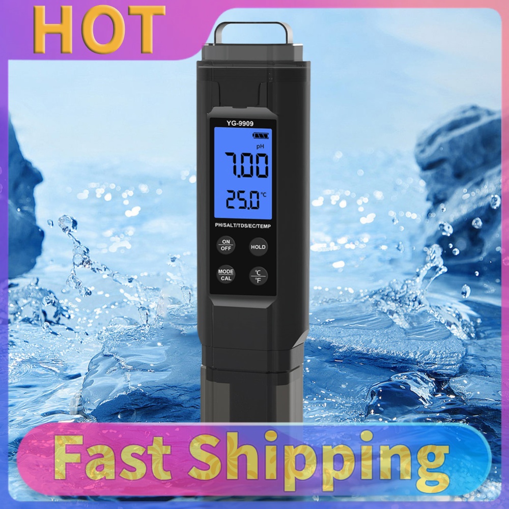 Ph Meter Digital Water Tester - 5 in 1 Digital Water Quality