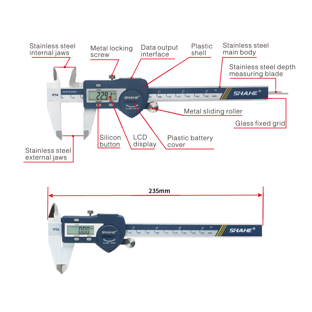 Hardened Stainless Steel 100/1 - Digital Caliper 150Mm Stainless Steel recension och pris