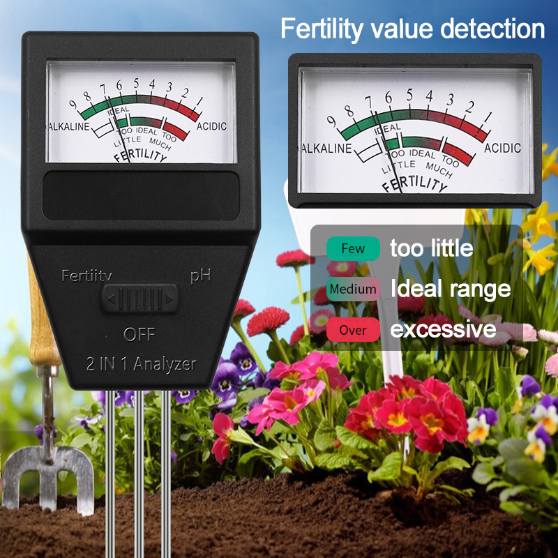 2 in 1 Soil PH Fertility Meter - Ph Meter Digital Water Tester recension och pris