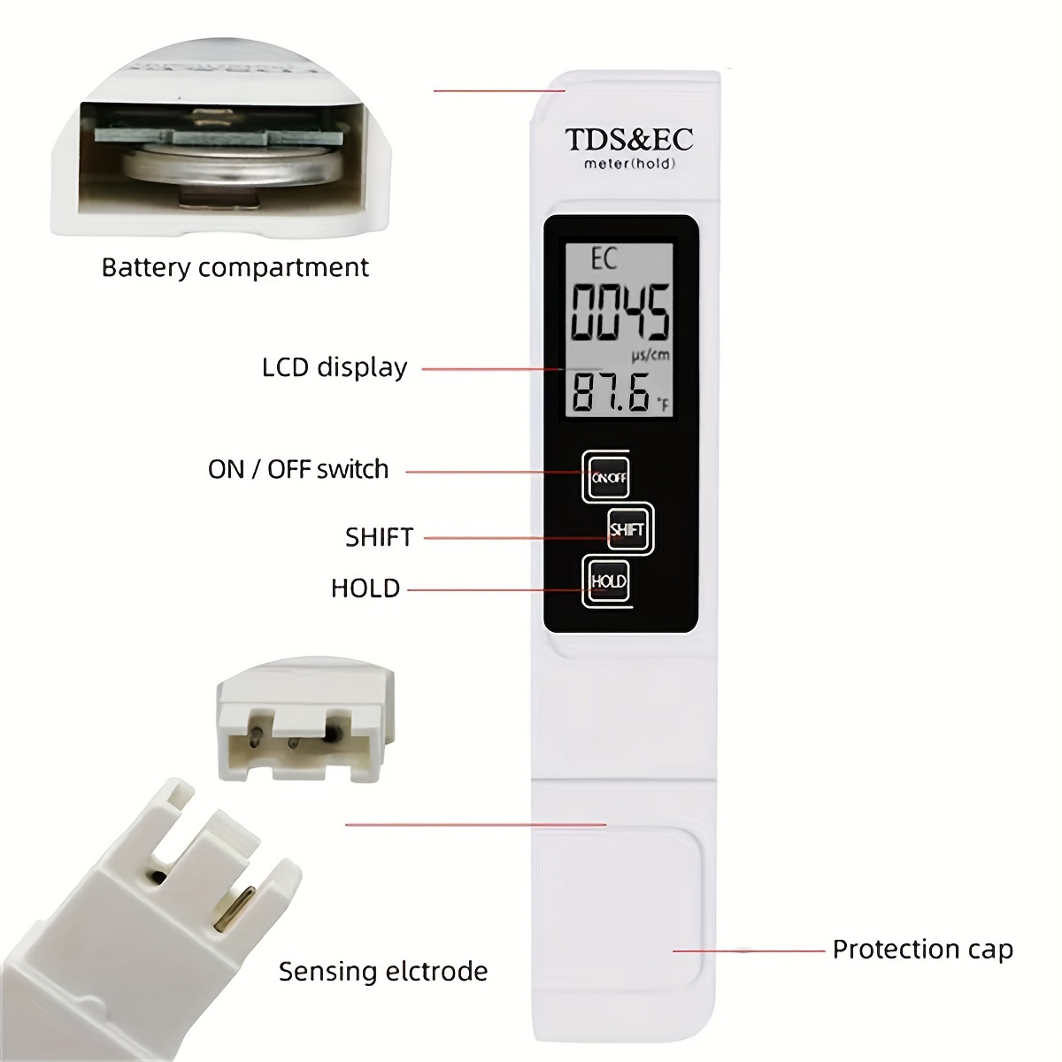 3in1 Water Quality Detection P - Ph Meter Digital Water Tester recension och pris