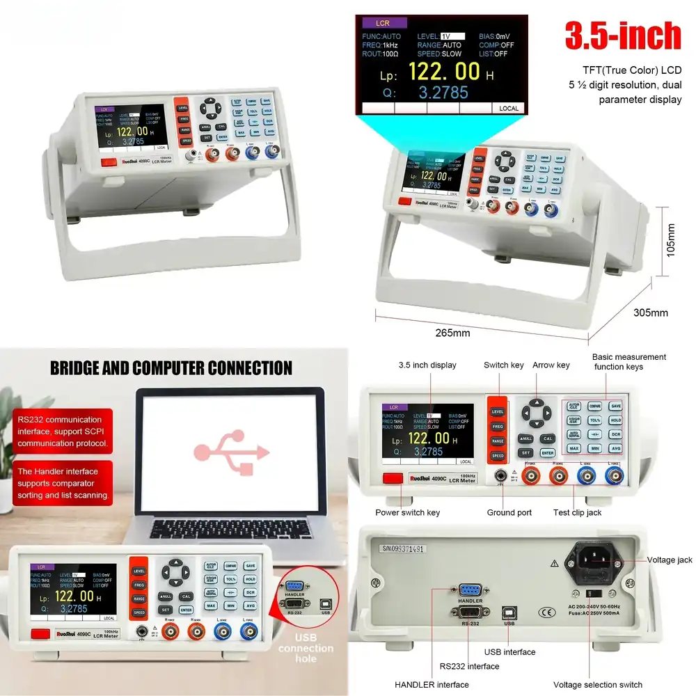 Digital LCR Meter Desktop Capa - Test Instruments recension och pris